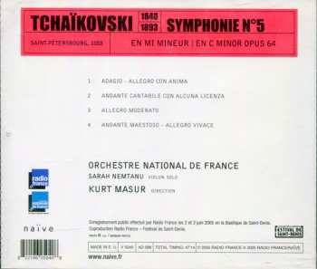 CD Pyotr Ilyich Tchaikovsky: Symphonie N° 5 En Mi Mineur