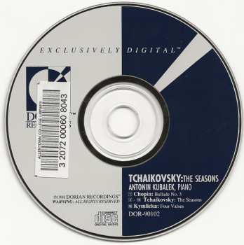 CD Pyotr Ilyich Tchaikovsky: The Seasons, Op. 37a / Ballade No. 3 In A-Flat Major, Op. 47 / Four Valses