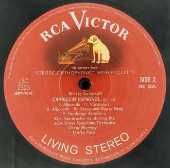 LP Pyotr Ilyich Tchaikovsky: Capriccio Italien · Capriccio Espagnol LTD | NUM
