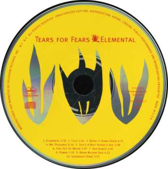 CD Tears For Fears: Elemental