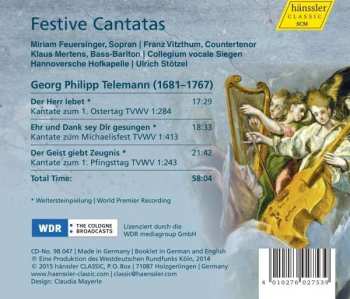 CD Georg Philipp Telemann: Festive Cantatas