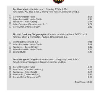 CD Georg Philipp Telemann: Festive Cantatas
