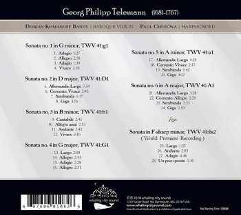 CD Georg Philipp Telemann: Sonatas For Violin And Harpsichord