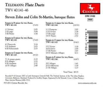 CD Georg Philipp Telemann: Flute Duets TWV 40:141-46