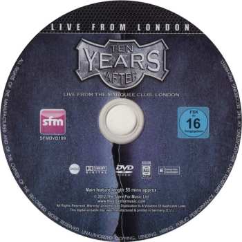 DVD Ten Years After: Live From The Marquee Club, London