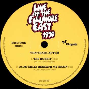 3LP Ten Years After: Live At The Fillmore East 