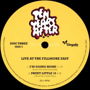 3LP Ten Years After: Live At The Fillmore East 