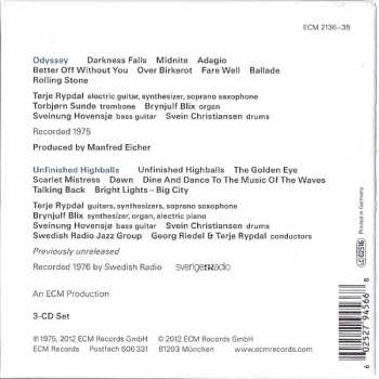 3CD/Set di cofanetti Terje Rypdal: Odyssey In Studio & In Concert