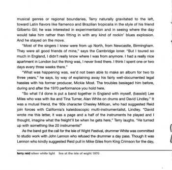 CD Terry Reid: Silver White Light - Live At The Isle Of Wight 1970