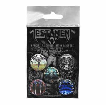 Merch Testament: Set Spillette Testament Button Badge Set
