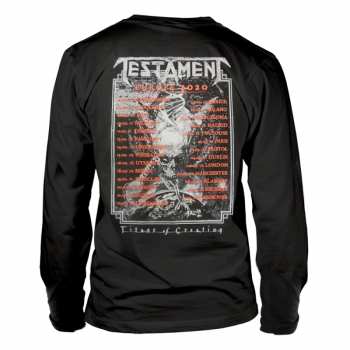 Merce Testament: Tričko S Dlouhým Rukávem Titans Of Creation (grey) Europe 2020 Tour S