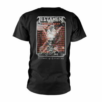 Merce Testament: Tričko Titans Of Creation (grey) Europe 2020 Tour S
