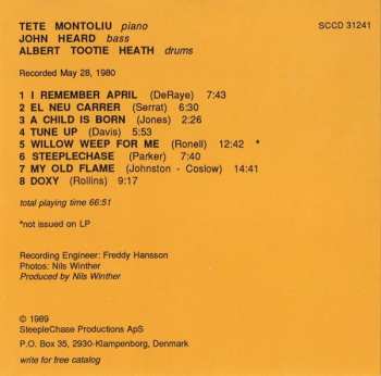 CD Tete Montoliu Trio: Catalonian Nights Vol. 2