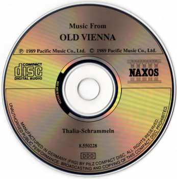 CD Thalia-Schrammeln: Music From Old Vienna