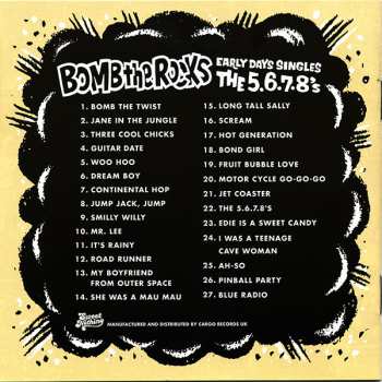 CD The 5.6.7.8's: Bomb The Rocks (Early Days Singles)