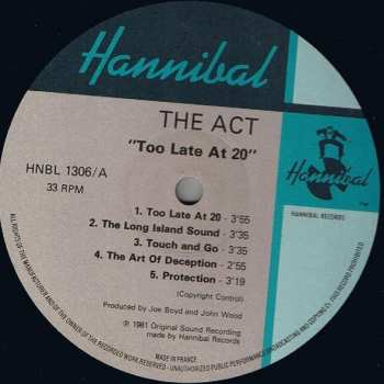 LP The Act: Too Late At 20