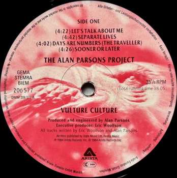 LP The Alan Parsons Project: Vulture Culture