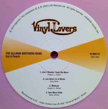 2LP The Allman Brothers Band: Eat A Peach LTD | CLR