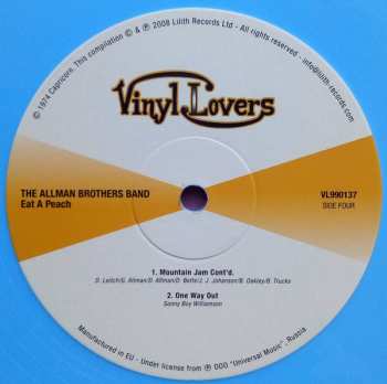 2LP The Allman Brothers Band: Eat A Peach LTD | CLR