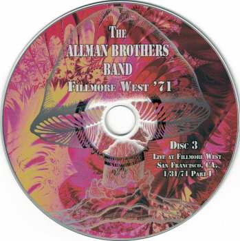 4CD The Allman Brothers Band: Fillmore West '71