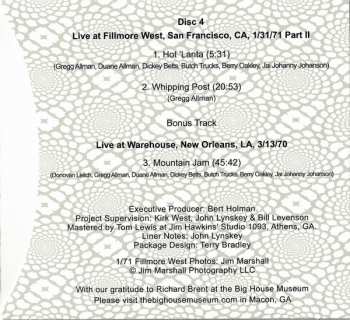 4CD The Allman Brothers Band: Fillmore West '71