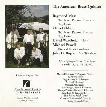 CD American Brass Quintet: Fyre & Lightning (Consort Music Of 1600)