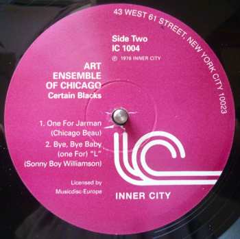 LP The Art Ensemble Of Chicago: Certain Blacks