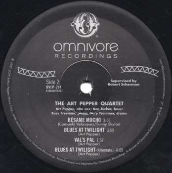 LP Art Pepper Quartet: The Art Pepper Quartet