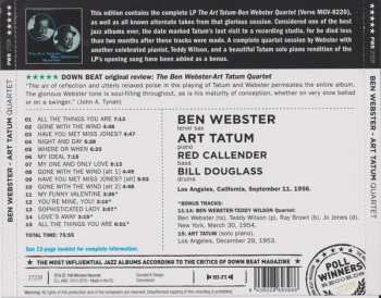 CD The Art Tatum - Ben Webster Quartet: Ben Webster - Art Tatum Quartet