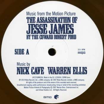 LP Nick Cave & Warren Ellis: The Assassination Of Jesse James By The Coward Robert Ford (Music From The Motion Picture) LTD | CLR