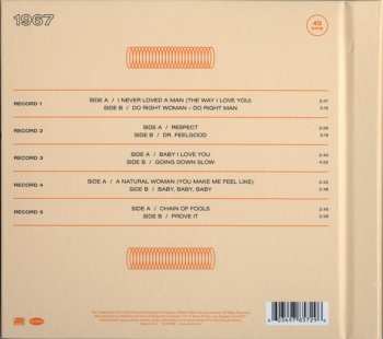 5SP/Set di cofanetti Aretha Franklin: The Atlantic Singles (1967) LTD