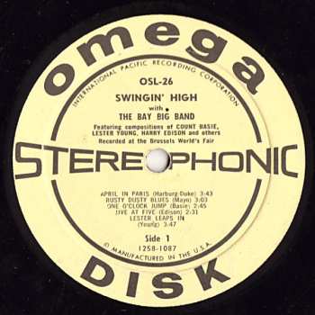 CD Francis Bay Et Son Orchestre: Swingin High