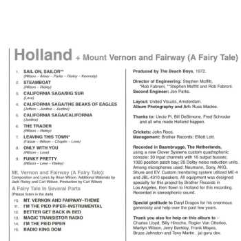 CD The Beach Boys: Holland