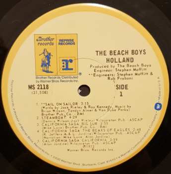 LP/SP The Beach Boys: Holland