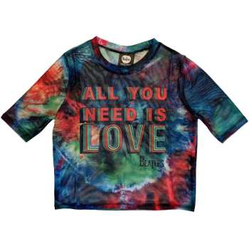 Merch The Beatles: Donne Crop Top All You Need Is Love