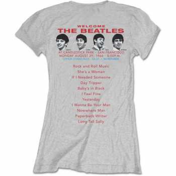 Merce The Beatles: Dámské Tričko Candlestick Park  S