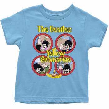 Merch The Beatles: Per bambini Toddler Maglietta Yellow Submarine Portholes 