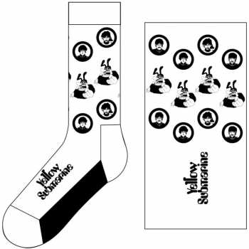 Merch The Beatles: Calzini alla caviglia Band & Meanies Monochrome 