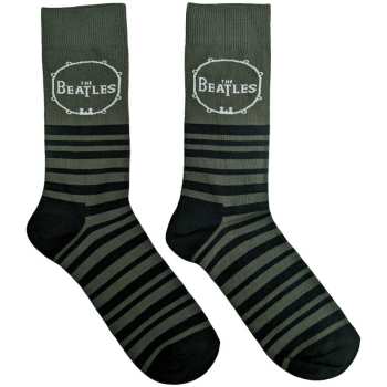 Merce The Beatles: The Beatles Unisex Ankle Socks: Drum & Stripes (uk Size 6 - 11) UK Size 6 - 11