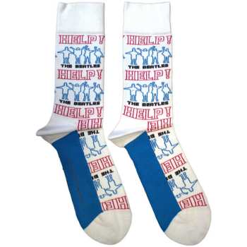 Merch The Beatles: Calzini alla caviglia Help! Outlines Repeat