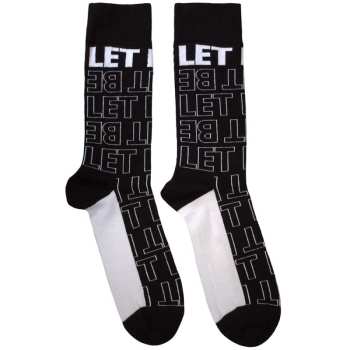Merch The Beatles: Calzini alla caviglia Let It Be Text Outlines Repeat
