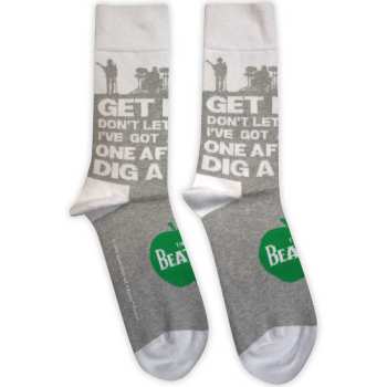 Merce The Beatles: The Beatles Unisex Ankle Socks: Rooftop Silhouettes & Apple