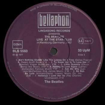 2LP The Beatles: Live! At The Star-Club In Hamburg, Germany; 1962