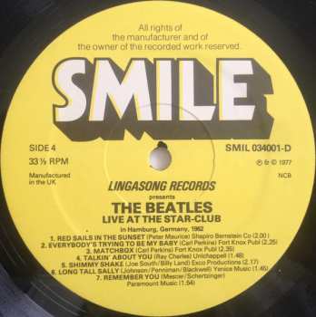 2LP The Beatles: Live! At The Star-Club In Hamburg, Germany; 1962