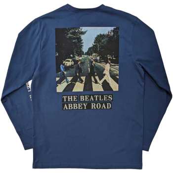 Merce The Beatles: The Beatles Unisex Long Sleeve T-shirt: Abbey Road (back & Sleeve Print) (small) S