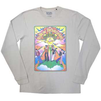 Merce The Beatles: The Beatles Unisex Long Sleeve T-shirt: Yellow Submarine Tracklist (back Print) (small) S