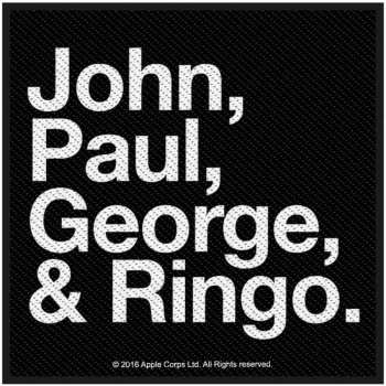 Merce The Beatles: Nášivka John, Paul, George & Ringo