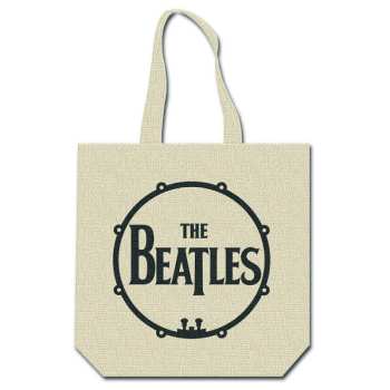 Merce The Beatles: The Beatles Cotton Tote Bag: Love Drum (multicolour) (back Print)