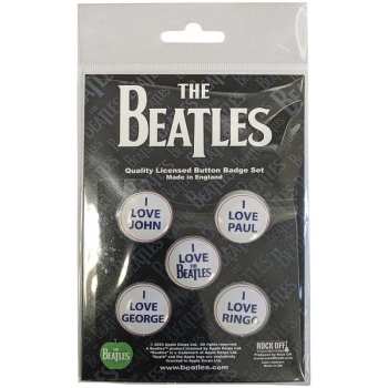 Merch The Beatles: Set Spillette I Love The Beatles