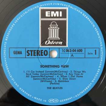 LP The Beatles: Something New